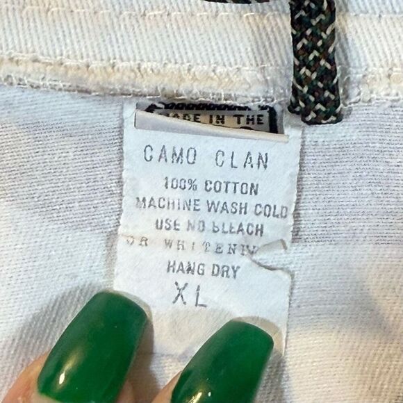 Vintage Camo Clan Snow Camouflage Button Up Lightweight Shirt Jacket Men’s XL - Picture 9 of 14